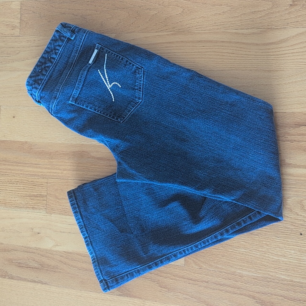 Michael Kors Bling MK Pocket High Rise Boot Flare Jeans Size 8